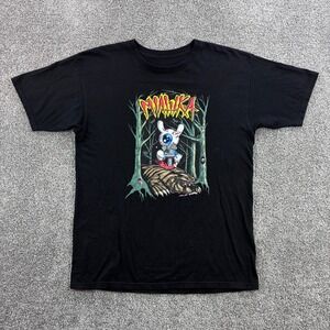 Mishka Korbt Shirt Mens Large Black MNWKA Eyeball Bear Streetwear Killer
